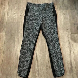 Metaphor Women’s M Pants  Black & Gray Stretch Animal Print Jaguar